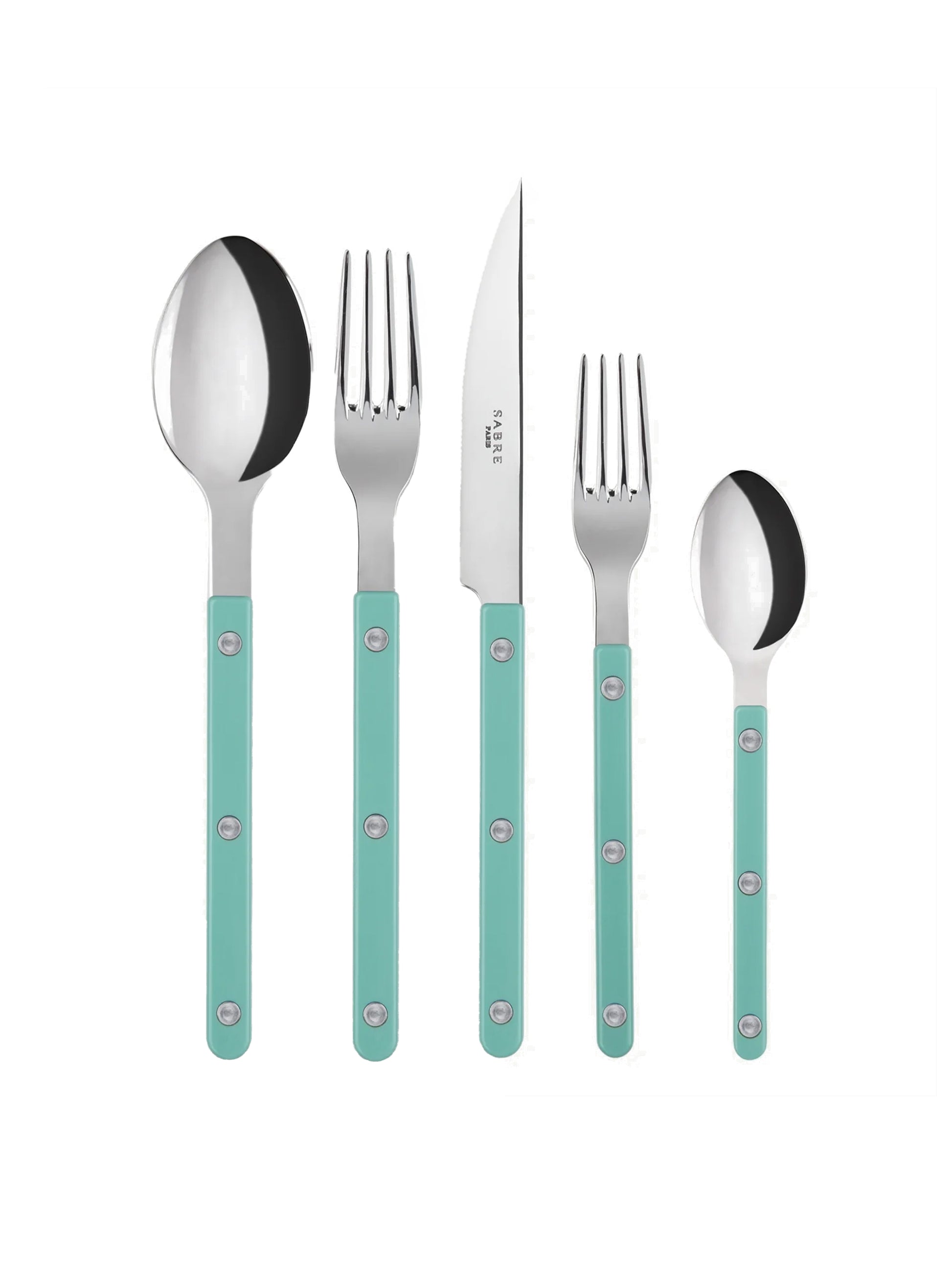 Sabre Paris Bistro Vintage Robin's Egg Blue 5pps Weston Table