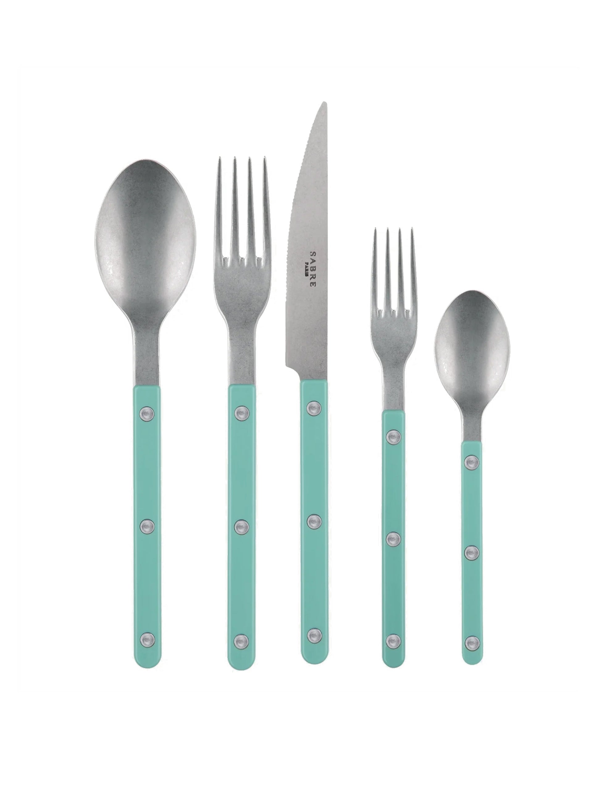 Sabre Paris Bistro Vintage Robin's Egg Blue 5pps Weston Table
