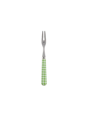  Sabre Paris Gingham Green Cocktail Forks Weston Table 