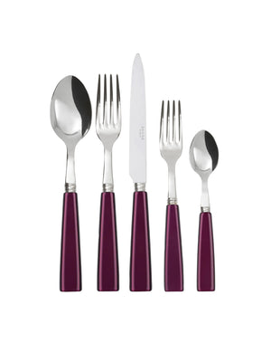  Sabre Paris Icone Aubergine 5 Piece Place Setting Weston Table 