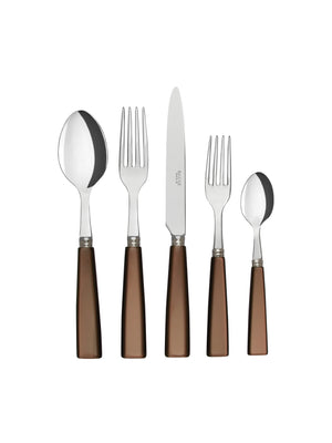  Sabre Paris Icone Chocolate 5 Piece Place Setting Weston Table 