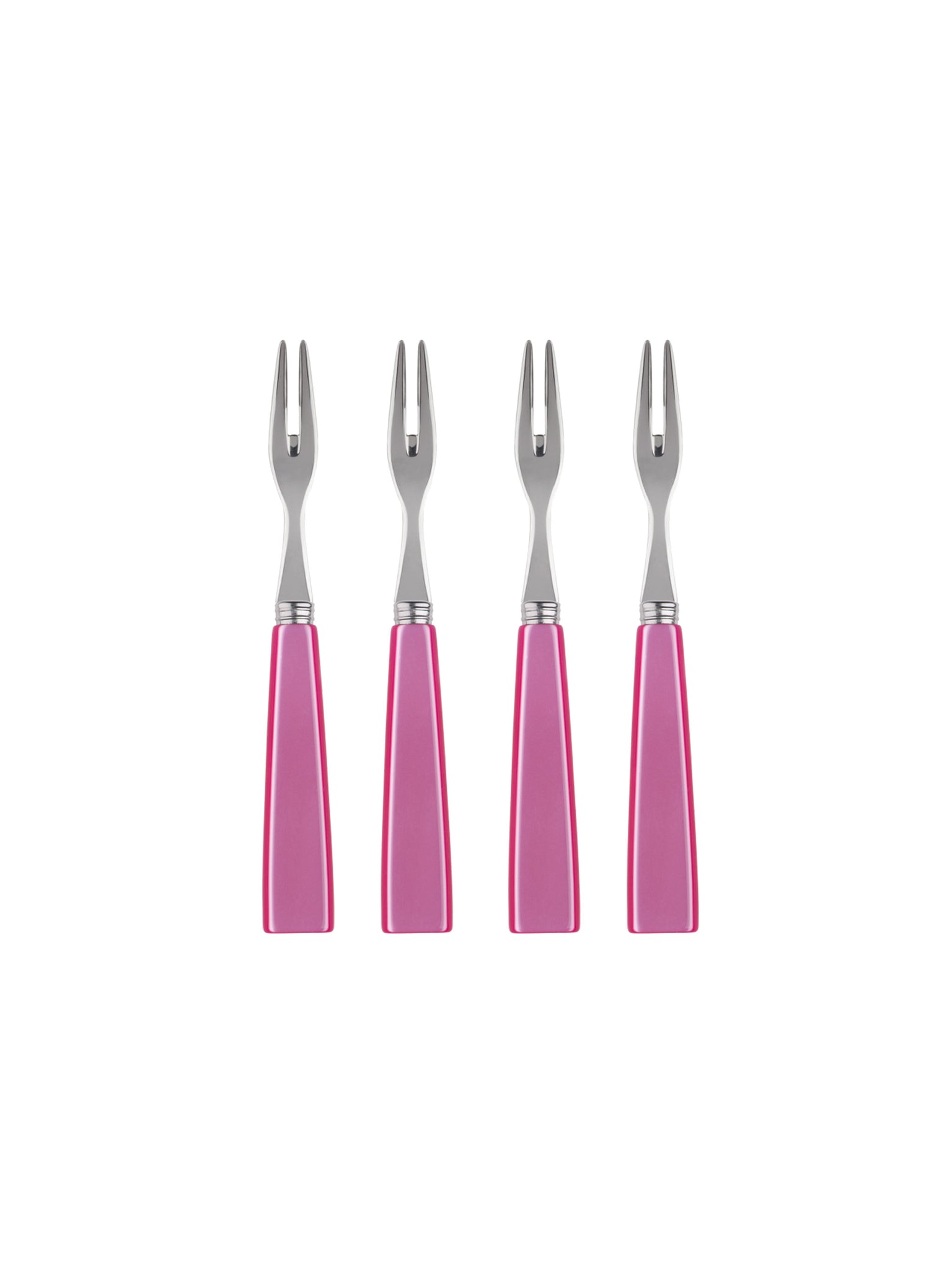 Sabre Paris Icone Pink Candy Cocktail Set of Four Forks Weston Table 