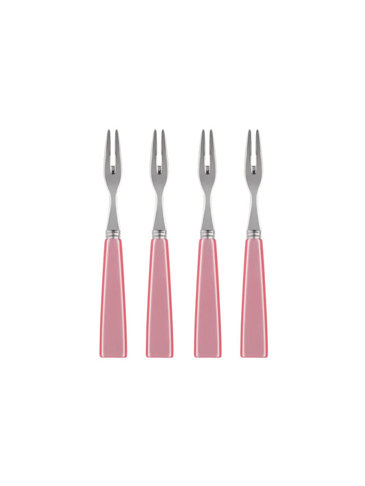Sabre Paris Icone Pink Cocktail Set of Four Forks Weston Table