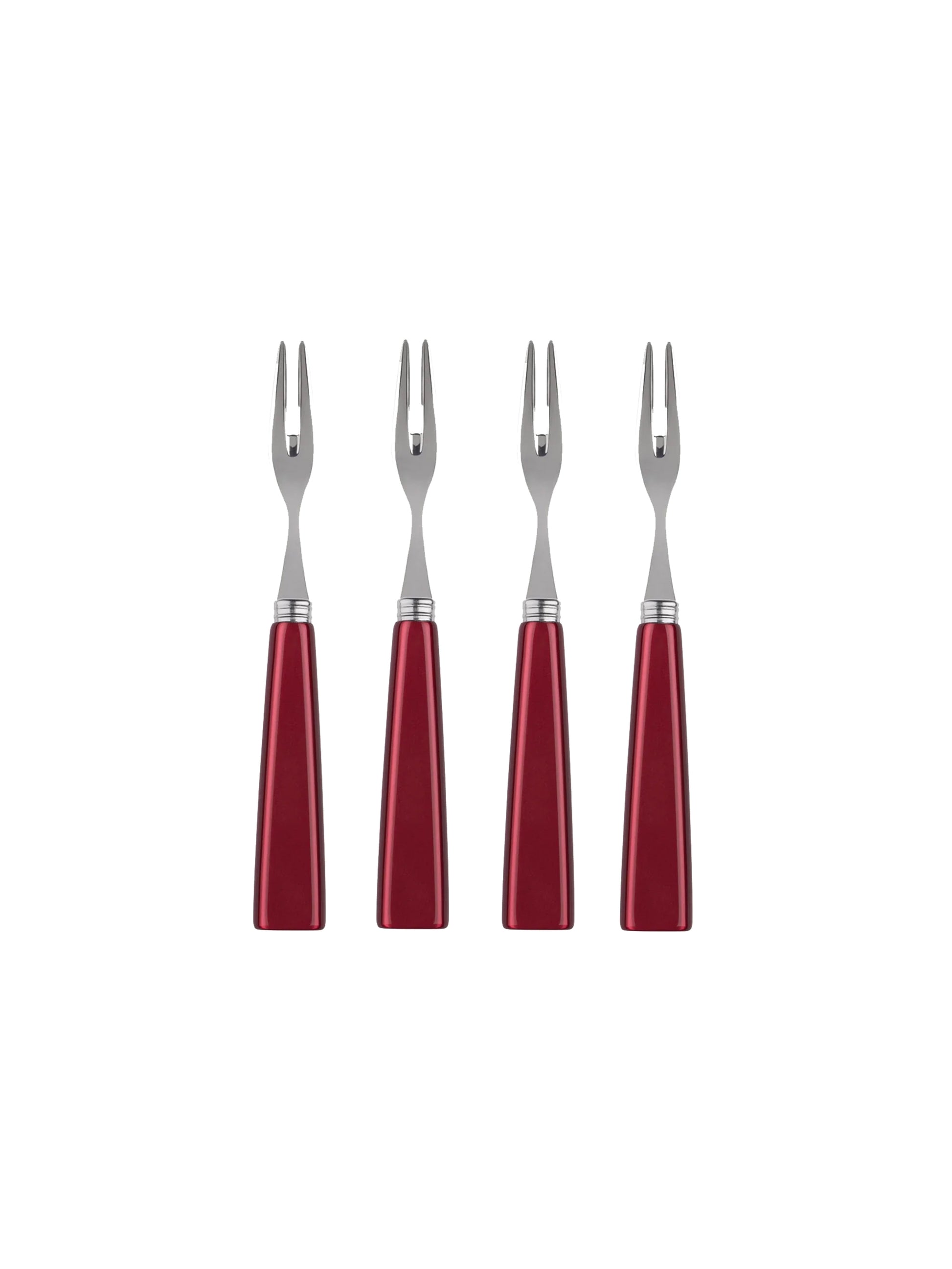 Sabre Paris Icone Red Cocktail Forks Weston Table