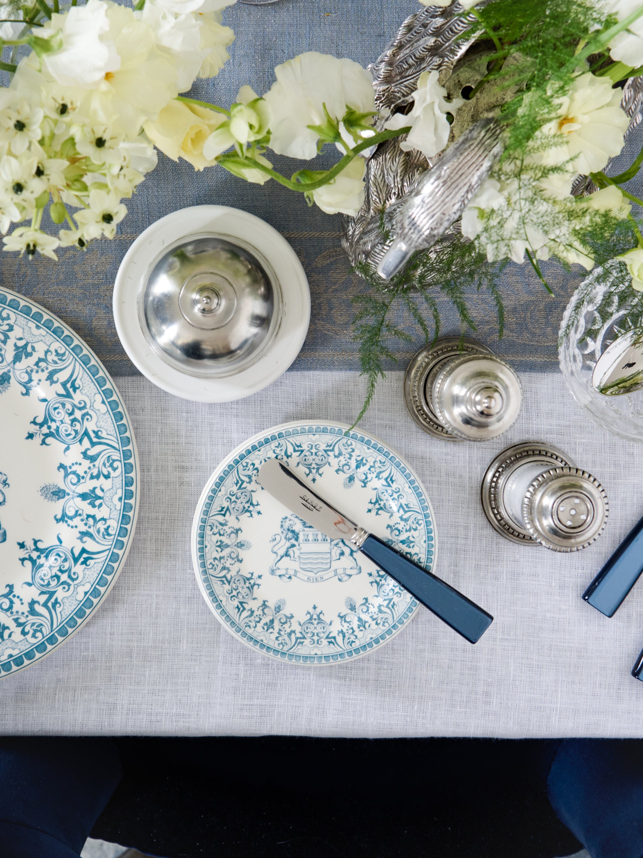 Sabre Paris Icone Steel Blue Butter Spreader | Flatware & Serving ...