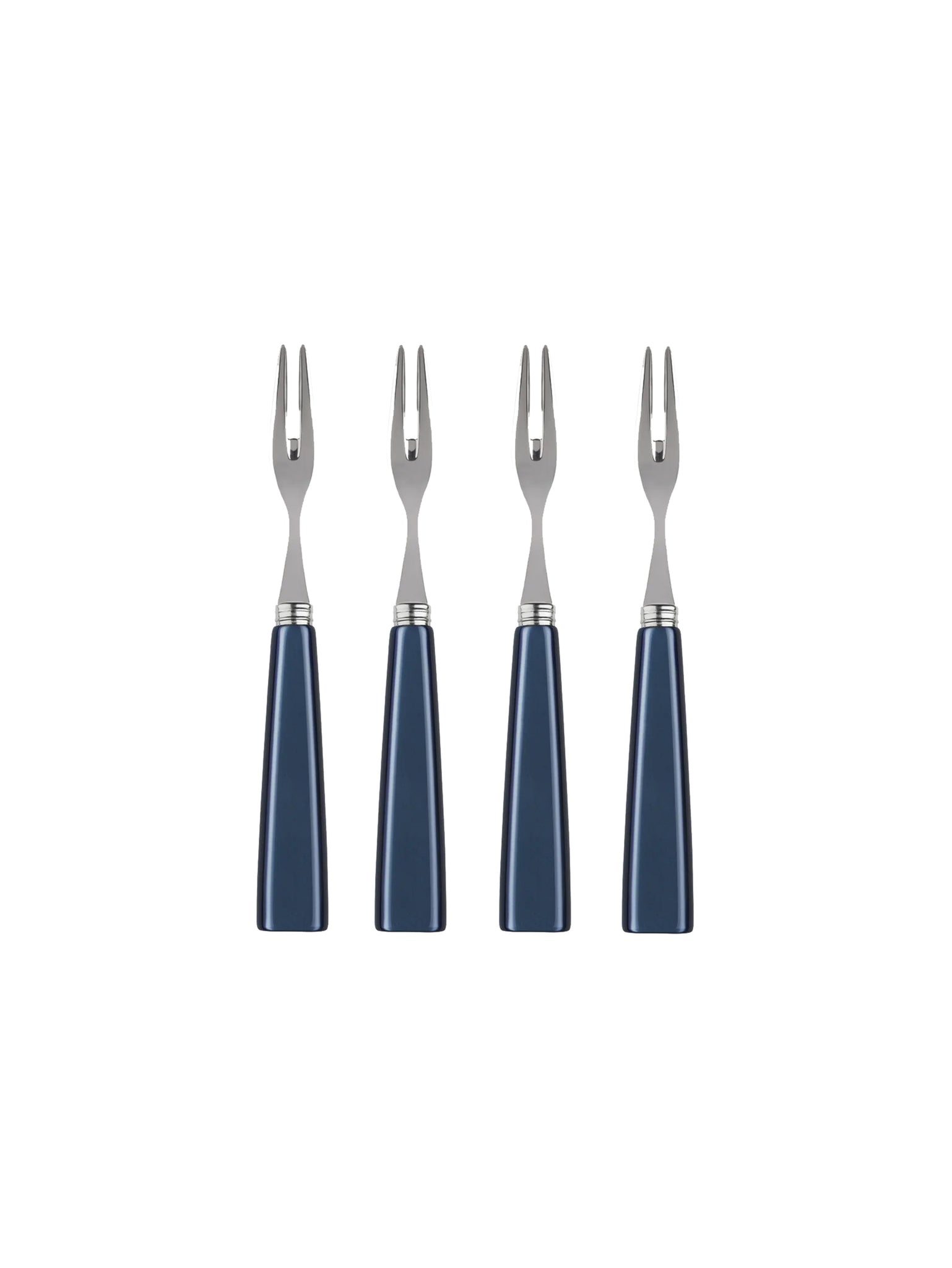Sabre Paris Icone Steel Blue Cocktail Forks Weston Table