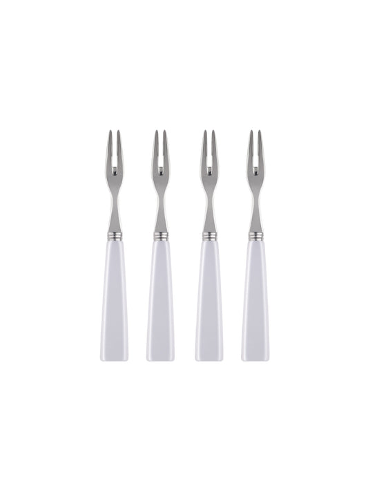 Sabre Paris Icone White Cocktail Set of Four Forks Weston Table