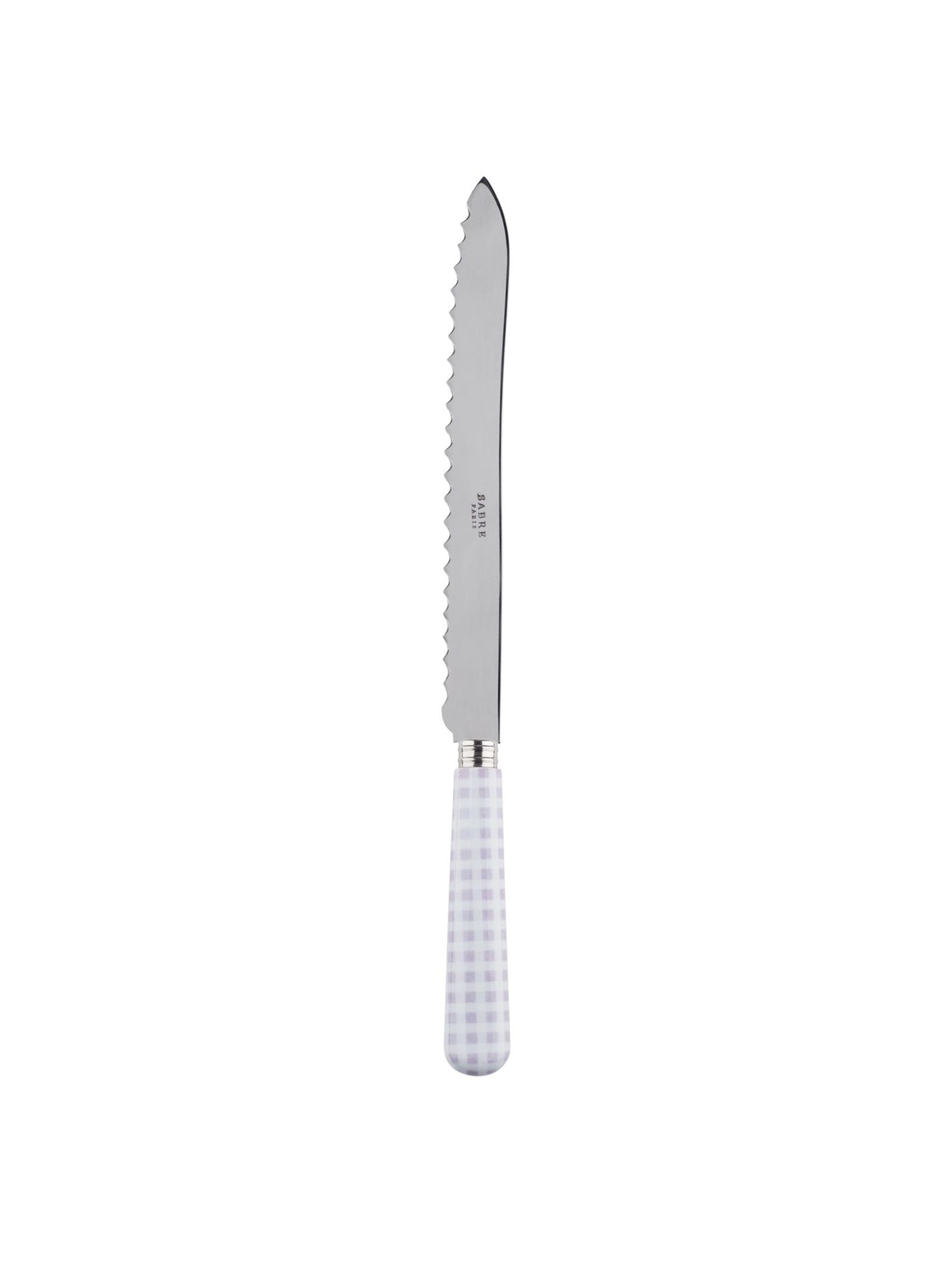 Sabre Paris Lilac Gingham Bread Knife Weston Table