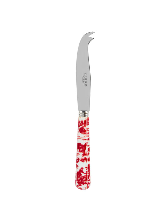 Sabre Paris Toile De Jouy Red Small Cheese Knife Weston Table