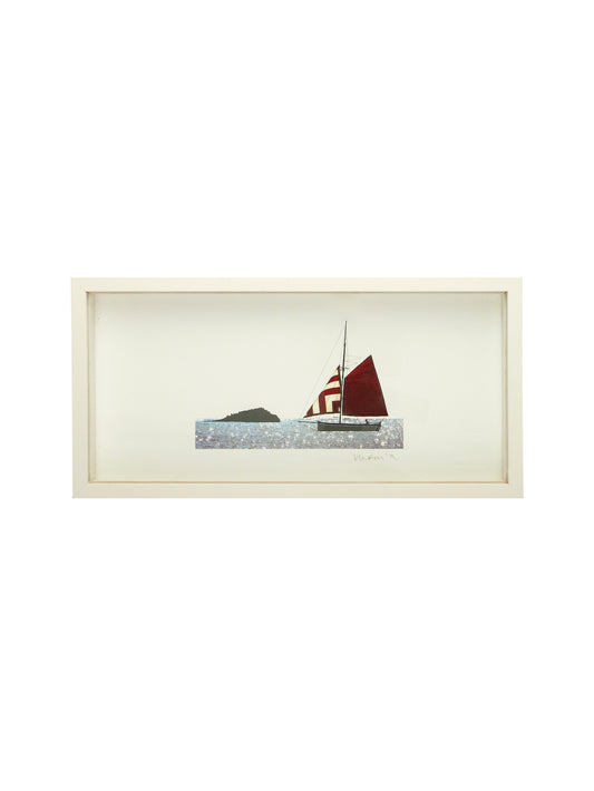 Sailboat Framed Art Weston Table