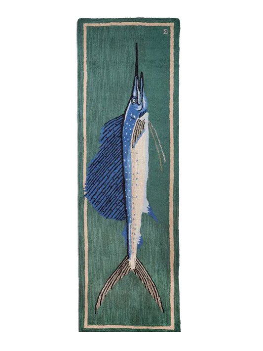 Sailfish Hooked Wool Runner Weston Table