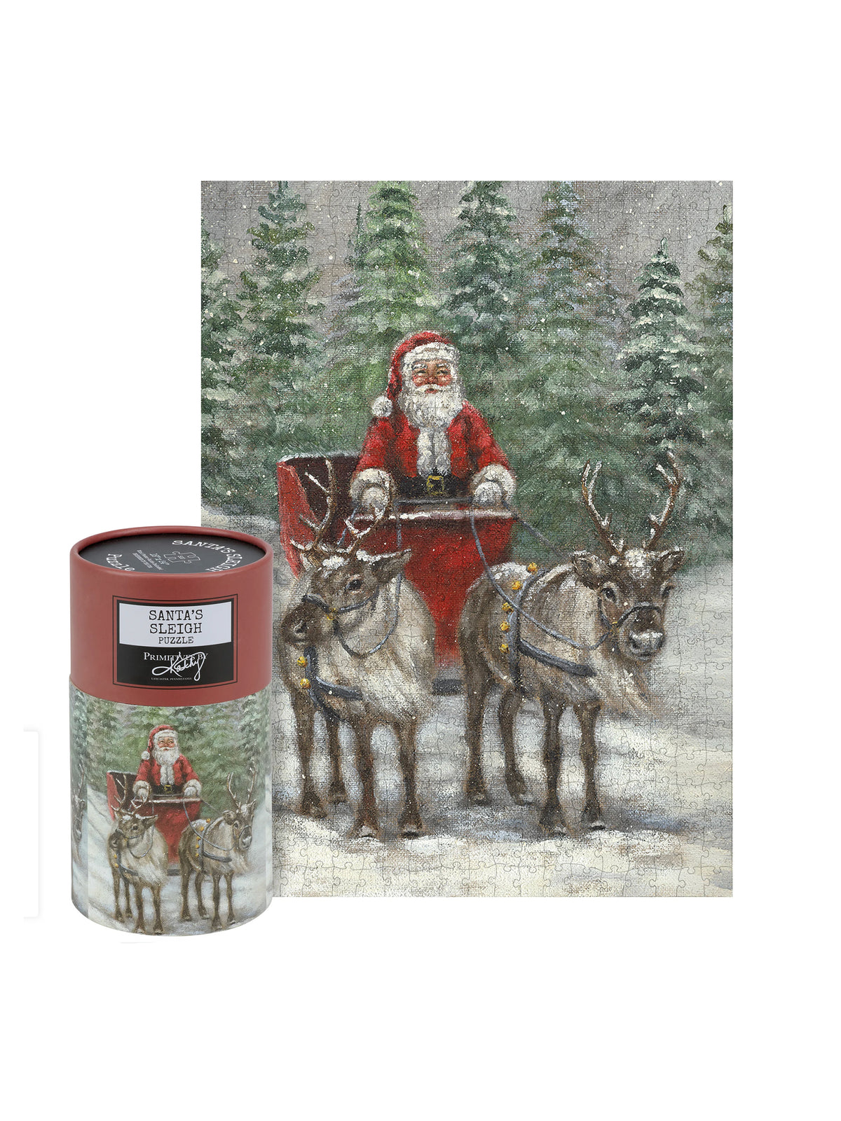 Santa On Sleigh Puzzle Weston Table