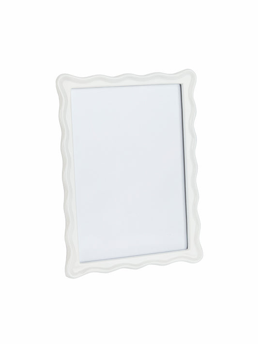 Scalloped Pearl White Picture Frame Weston Table