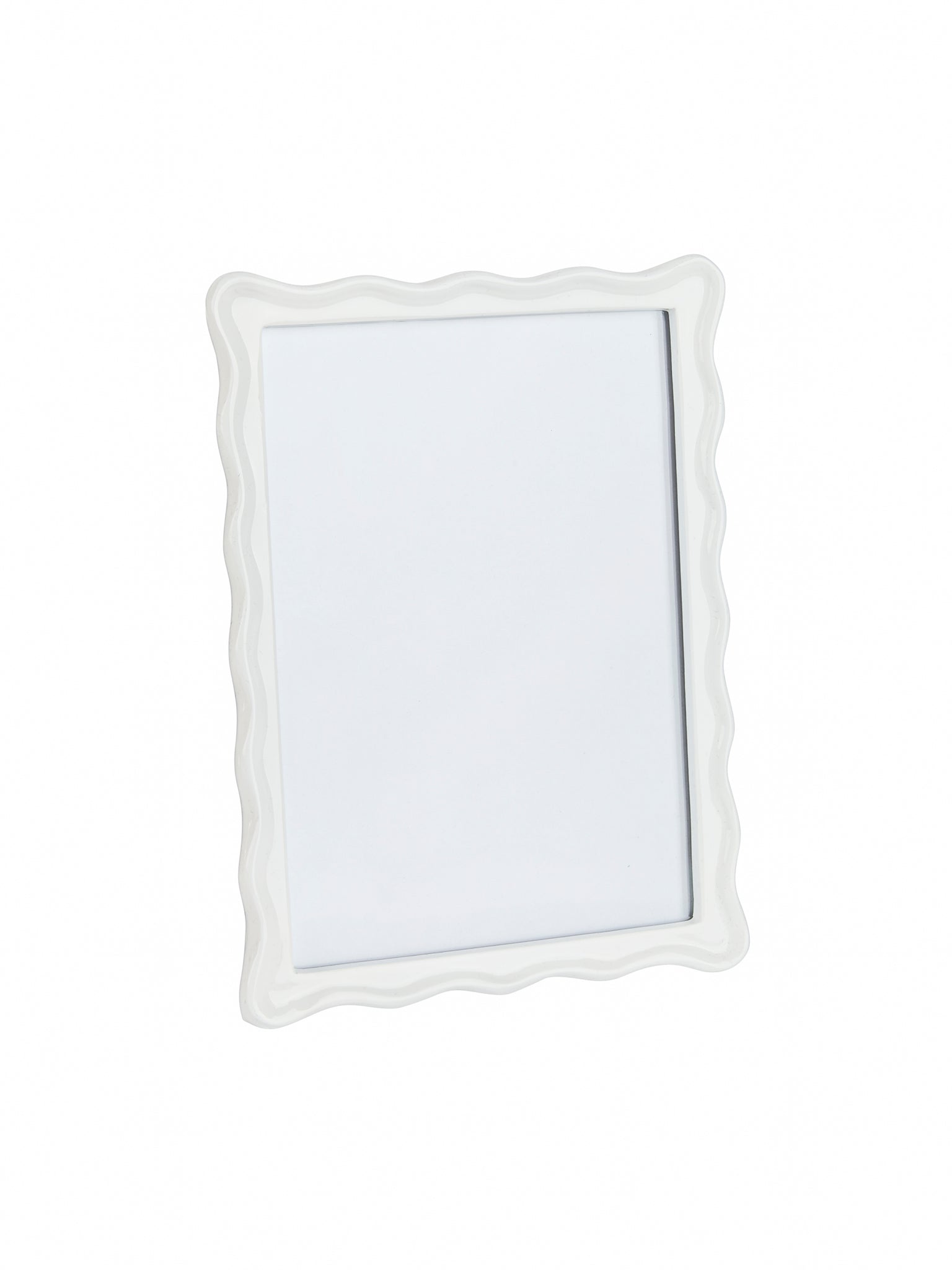 Scalloped Pearl White Picture Frame Weston Table