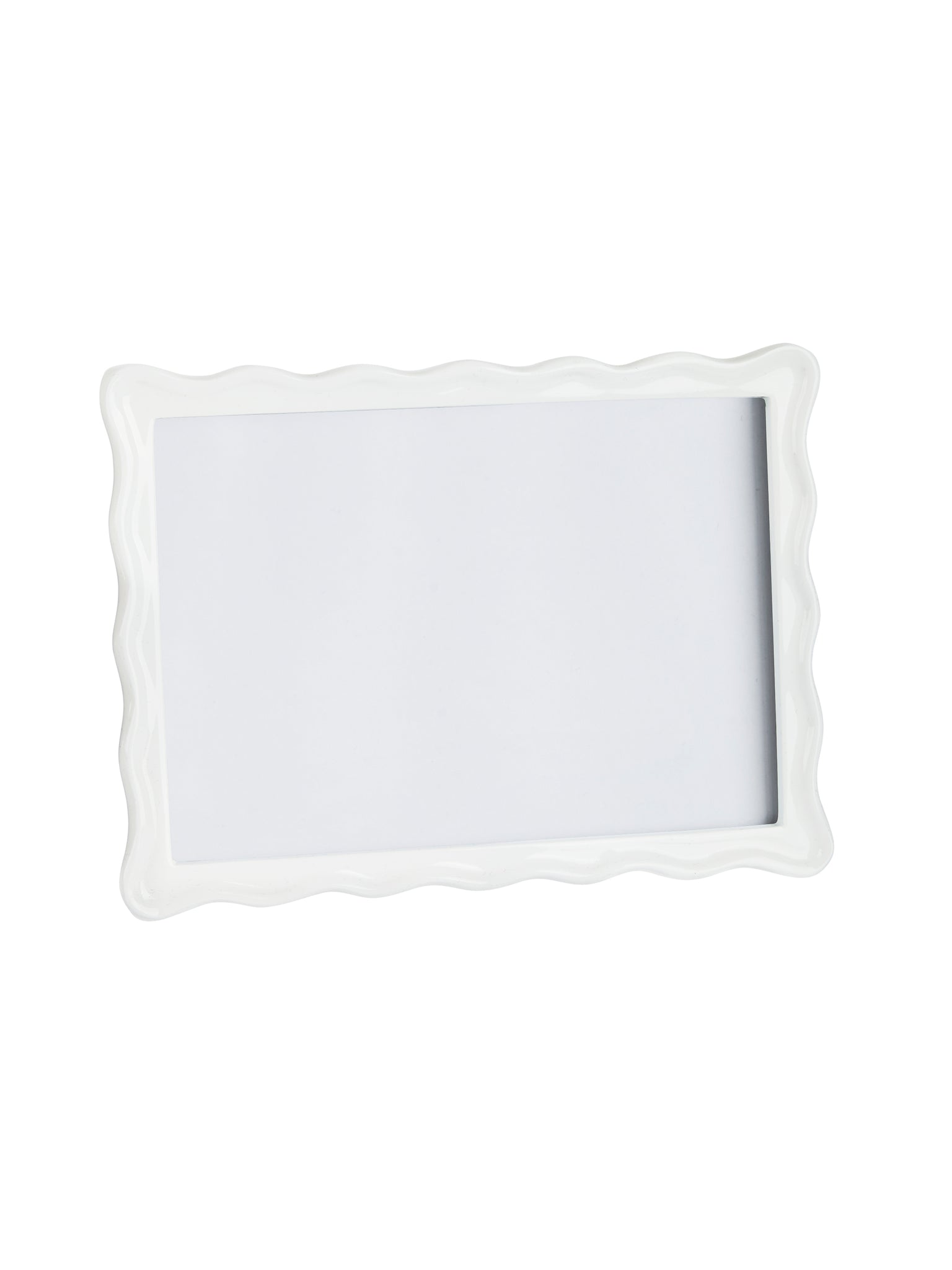 Scalloped Pearl White Picture Frame Weston Table
