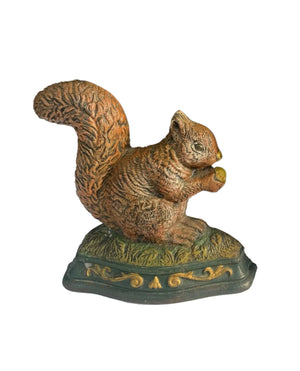  Vintage Squirrel Cast Iron Doorstop Two Weston Table 