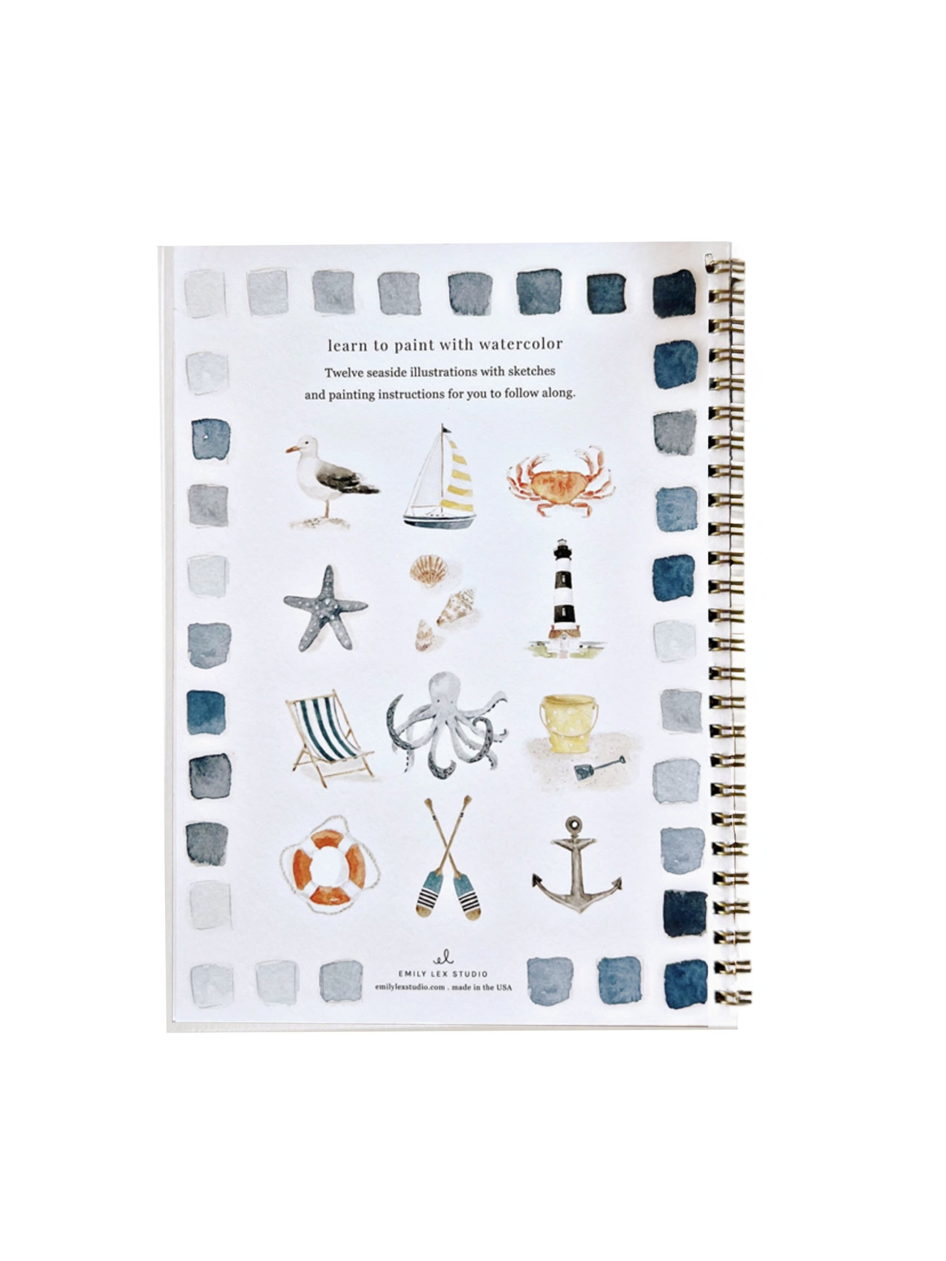 Seaside Watercolor Workbook Weston Table