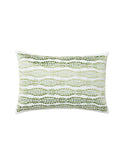 Sferra Cobblestones Green and White Pillow Weston Table