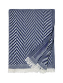 Sferra Costa Throw Navy Weston Table