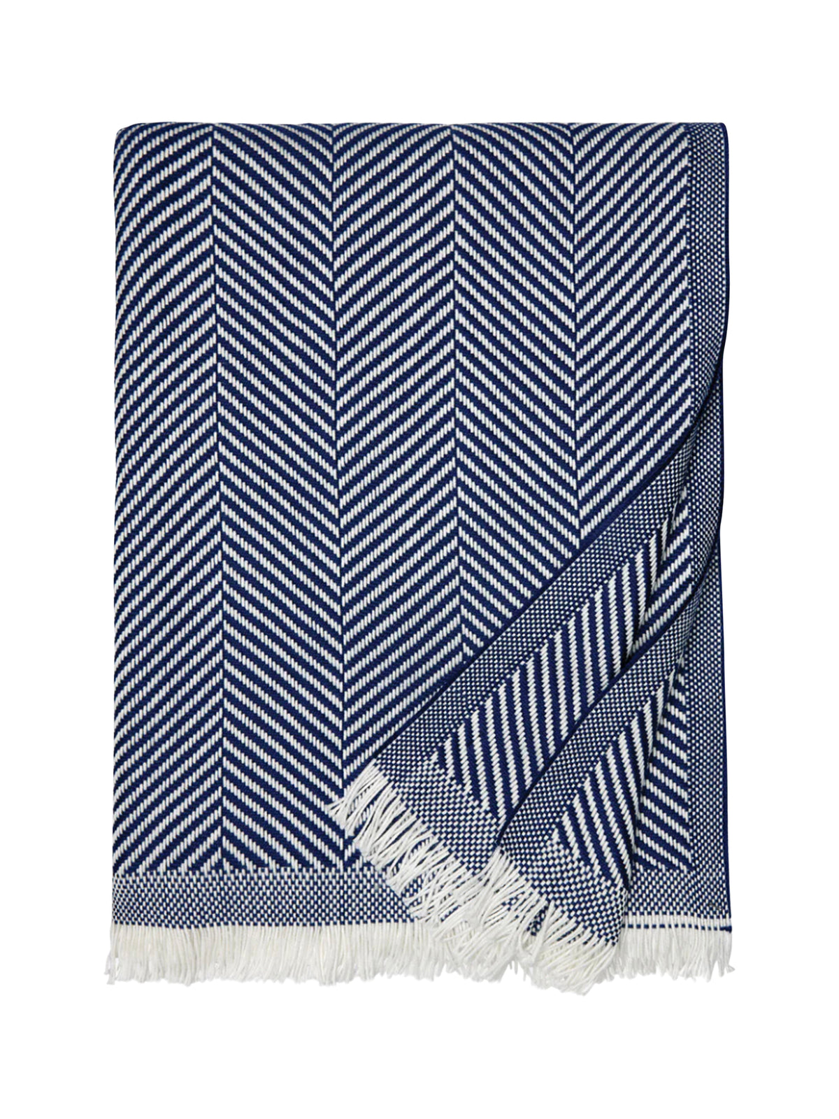 Sferra Costa Throw Navy Weston Table