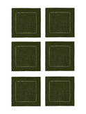 Sferra Festival Cocktail Napkins Forest Set of Six Weston Table
