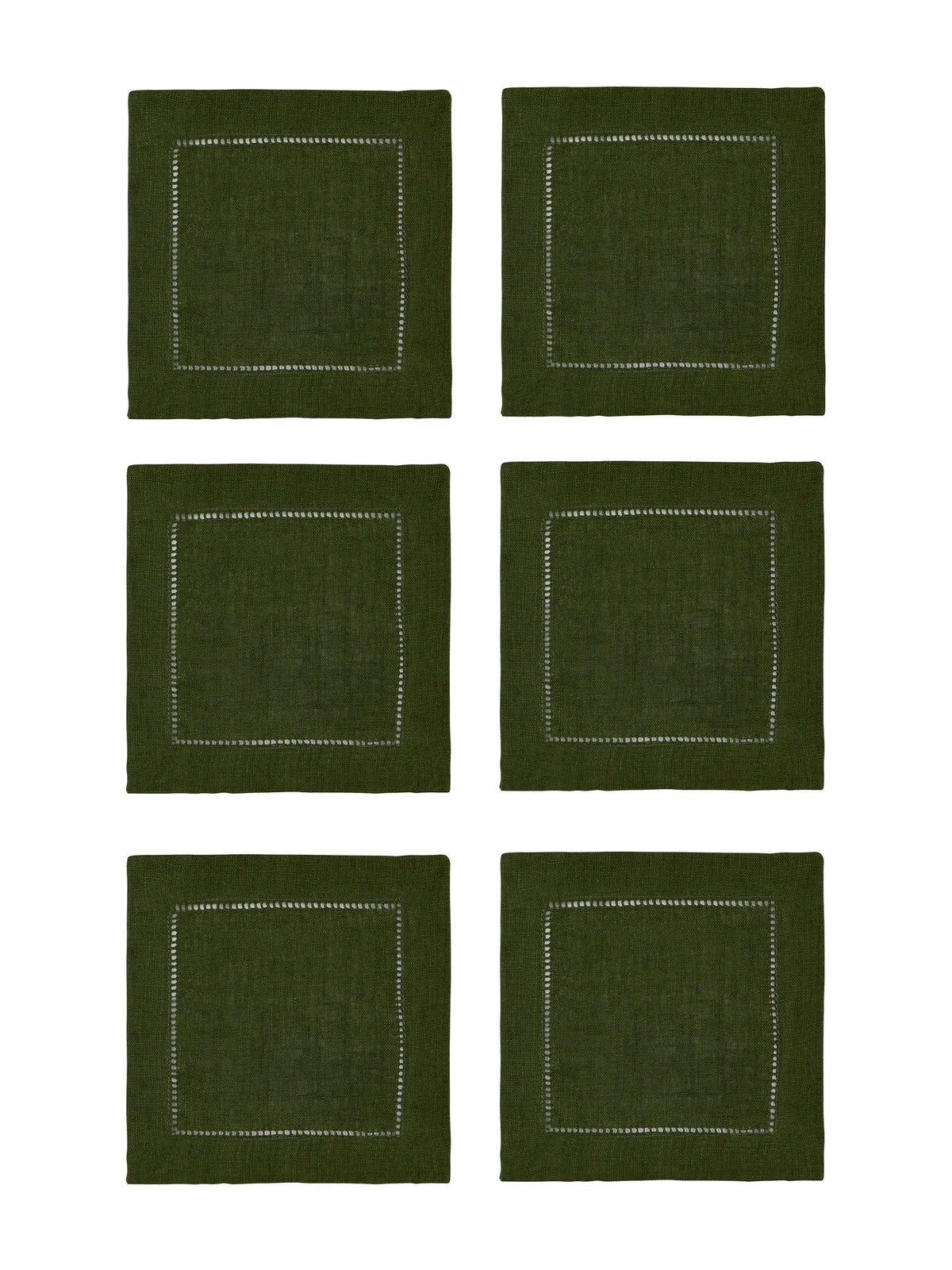 Sferra Festival Cocktail Napkins Forest Set of Six Weston Table