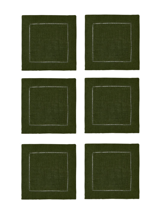 Sferra Festival Cocktail Napkins Forest Set of Six Weston Table