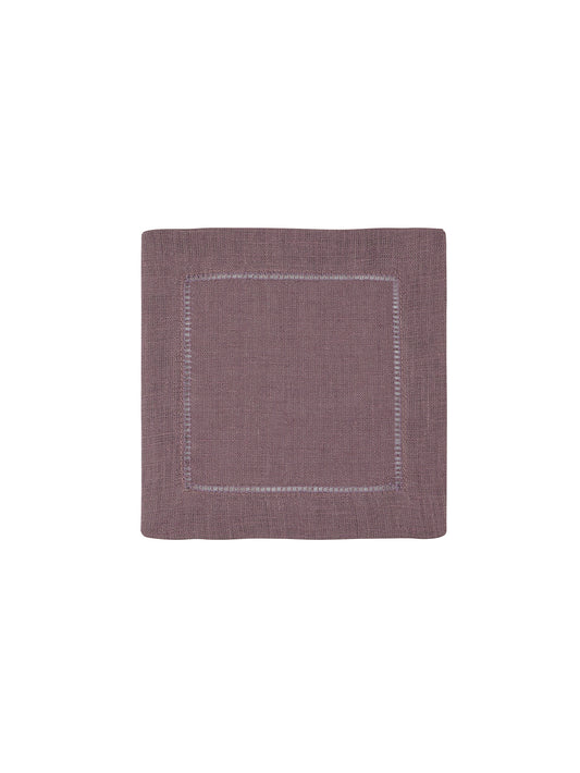 Sferra Festival Cocktail Napkins Mauve Set of Six Weston Table