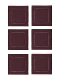 Sferra Festival Cocktail Napkins Raisin Set of Six Weston Table