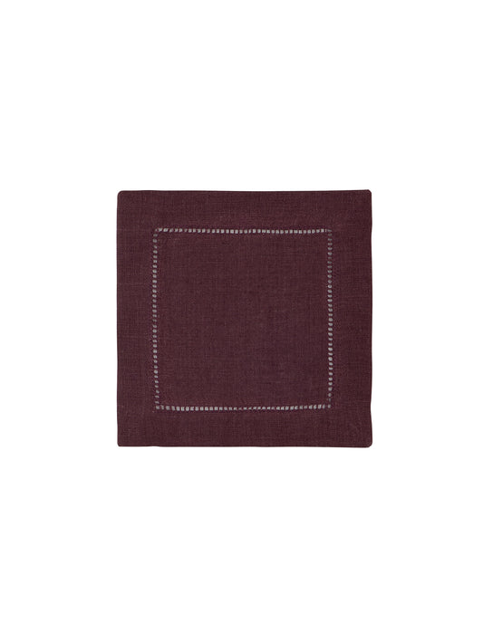 Sferra Festival Cocktail Napkins Raisin Set of Six Weston Table