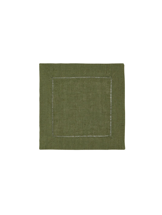 Sferra Festival Cocktail Napkins Sage Set of Six Weston Table