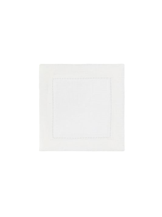 Sferra Festival Cocktail Napkins White Set of Six Weston Table