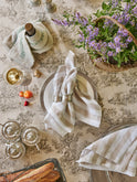 Sferra Strawmare Natural Stripe Linen Napkins Weston Table