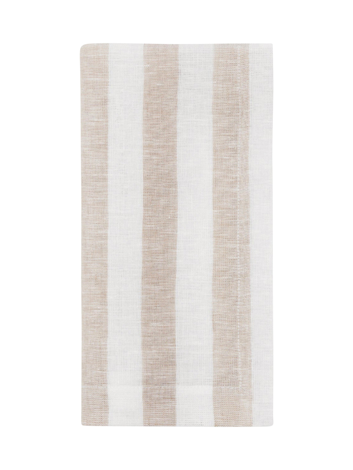 Sferra Strawmare Natural Stripe Linen Napkins Weston Table