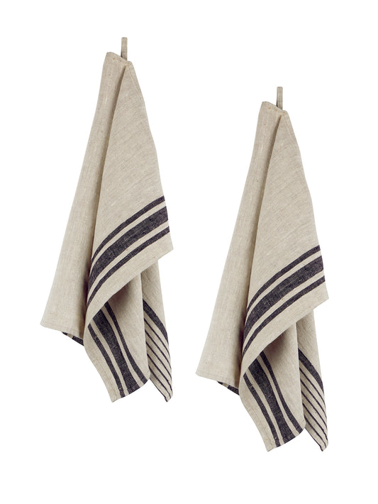 Shaker Linen Kitchen Towels Set of Two Weston Table