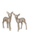 Silver Glitter Deer Pair Weston Table