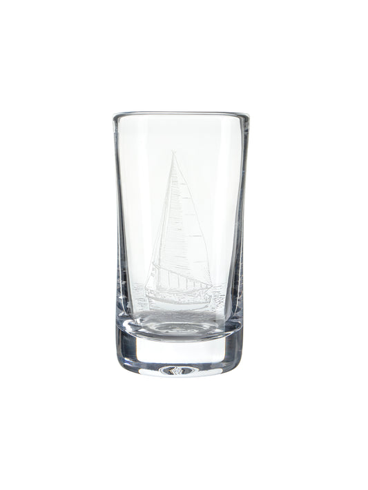 Simon Pearce Ascutney Tumbler Sailboat Weston Table