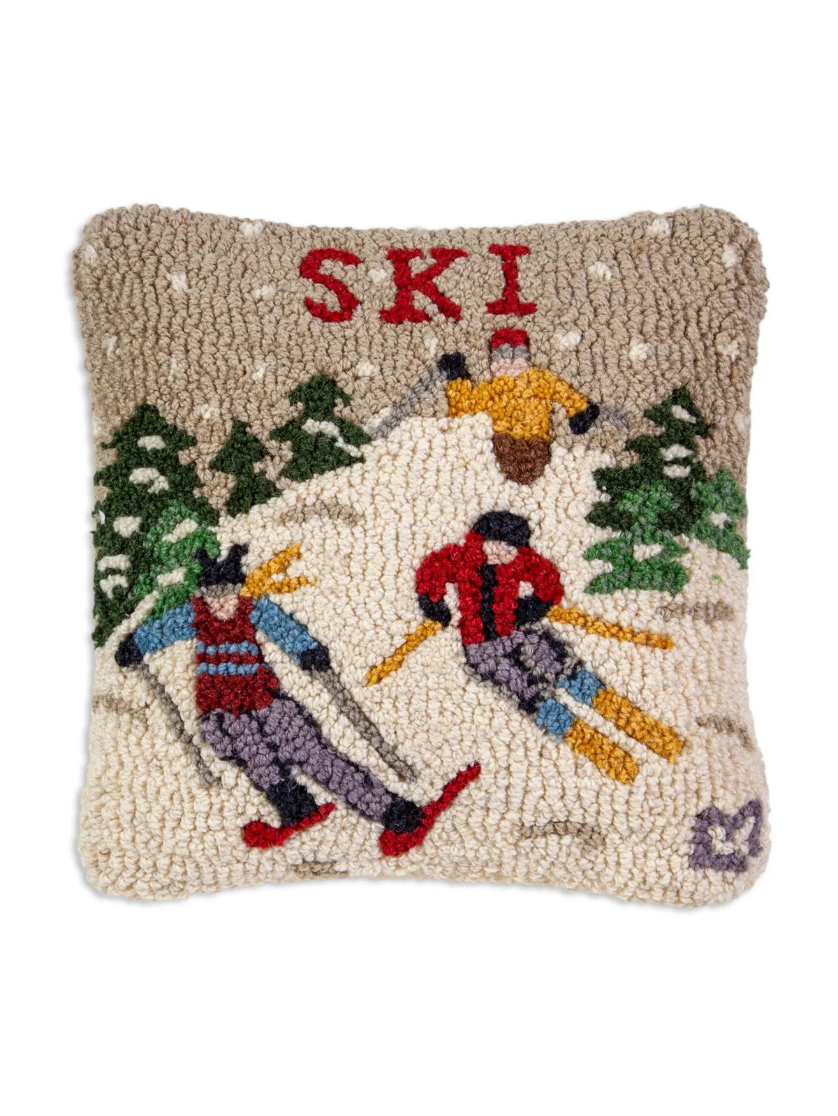 Ski Hooked Wool Pillow Weston Table