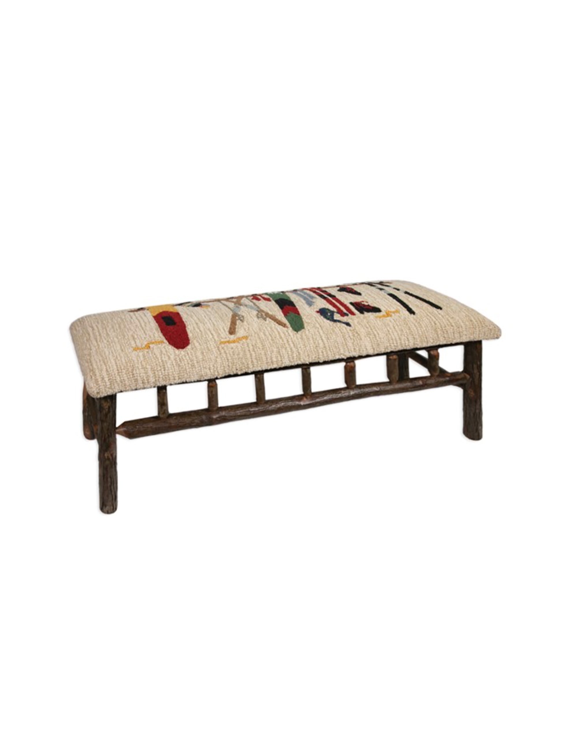 Ski Rack Hooked Wool Top Bench Weston Table