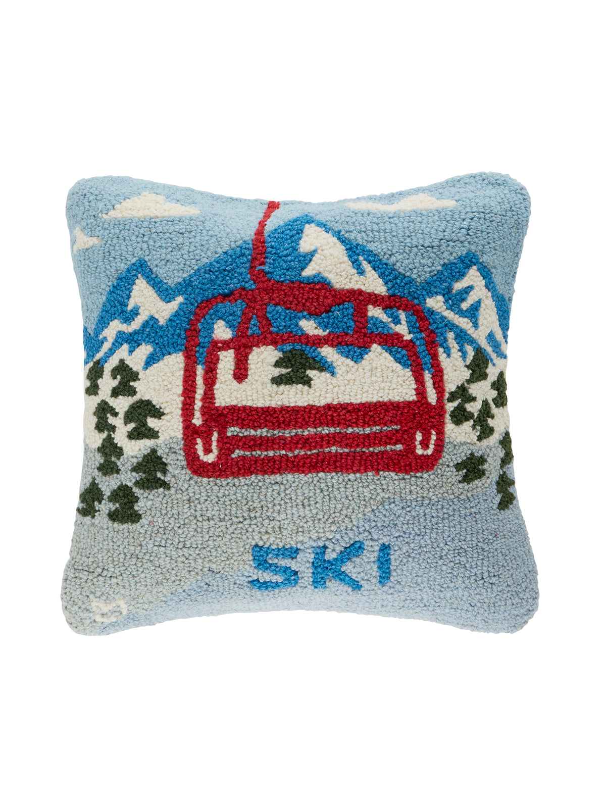 Ski the Peak Wool Pillow Weston Table 