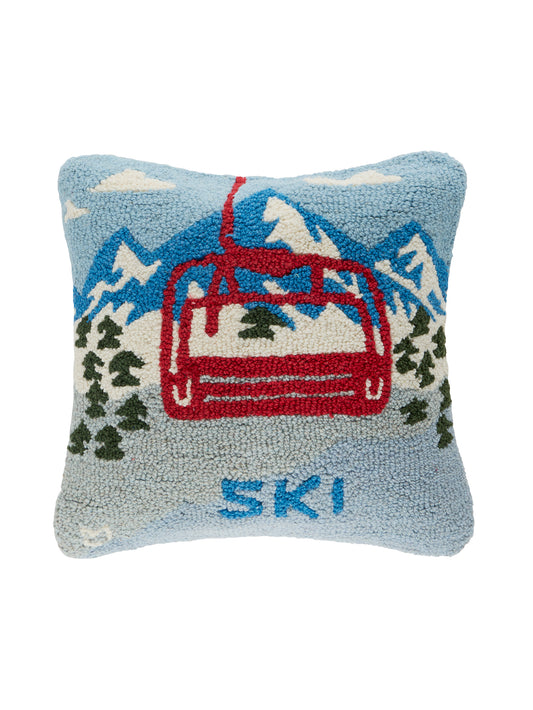 Ski the Peak Wool Pillow Weston Table 