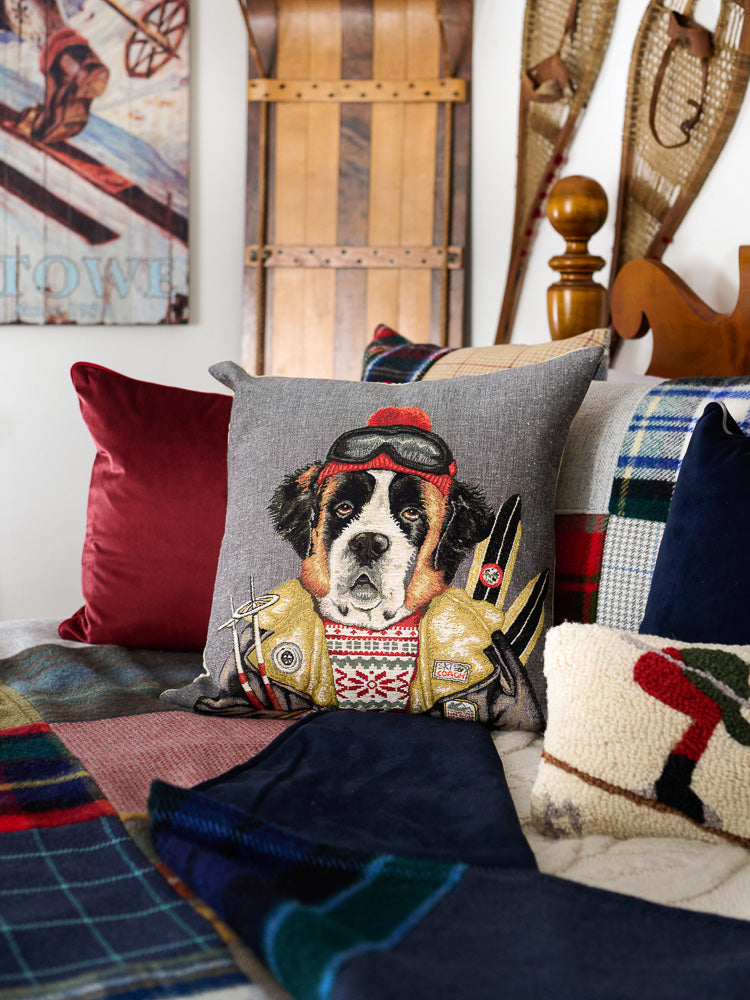 Skiing Bernese Pillow Weston Table