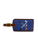 Smathers & Branson Crossed Golf Clubs Needlepoint Luggage Tag Weston Table