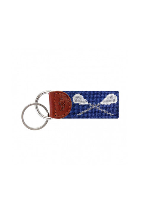 Smathers & Branson Lacrosse Needlepoint Key Fob Weston Table