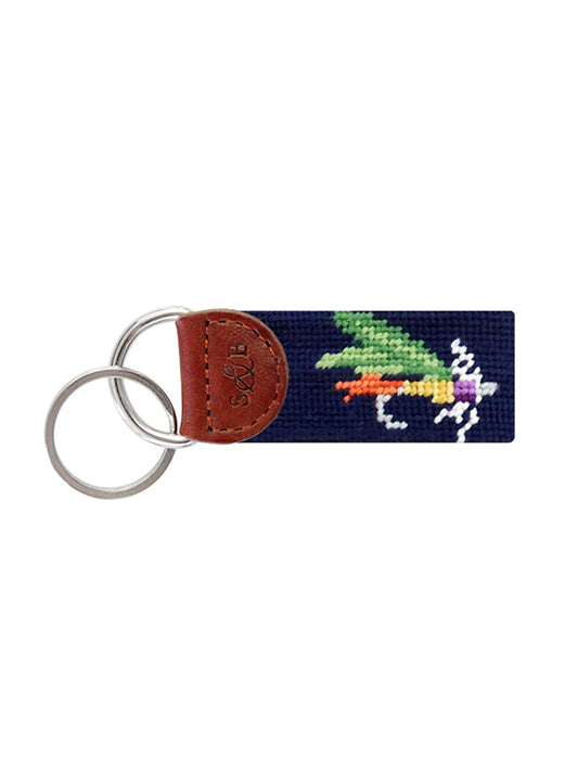 Smathers & Branson Fishing Fly Needlepoint Key Fob Weston Table