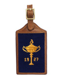 Smathers & Branson Ryder Cup 1927 Trophy Needlepoint Luggage Tag Weston Table