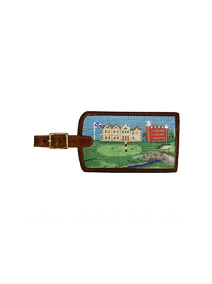 Smathers & Branson St. Andrews Needlepoint Luggage Tag Weston Table 