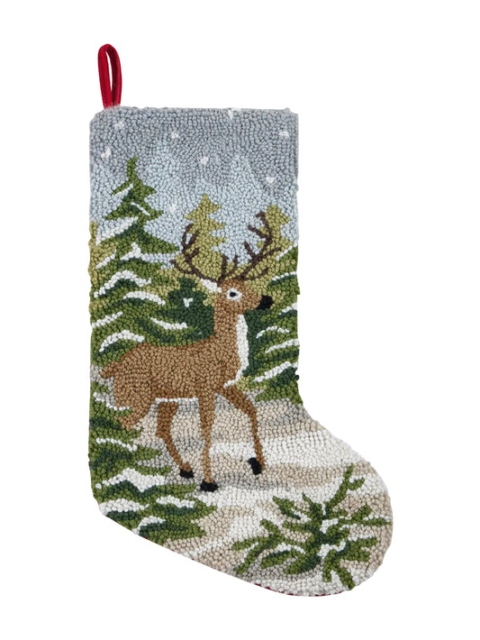 Snow Deer Hook Stocking Weston Table