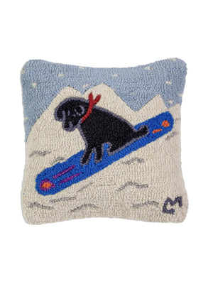  Snowboard Lab Hooked Wool Pillow Weston Table SP 