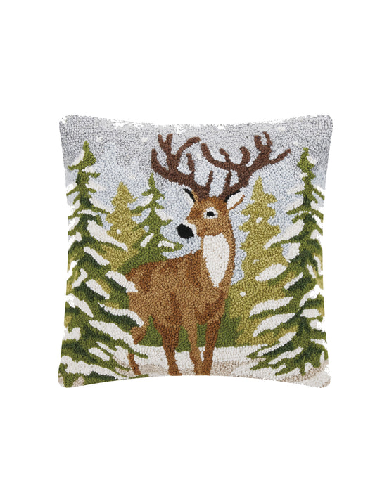 Snowfall Deer Hook Pillow Weston Table